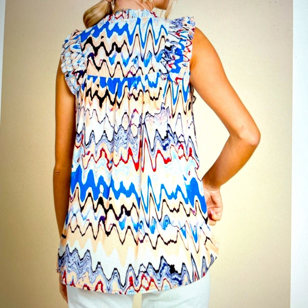 Sleeveless Ruffle Top - Picture 3 of 7